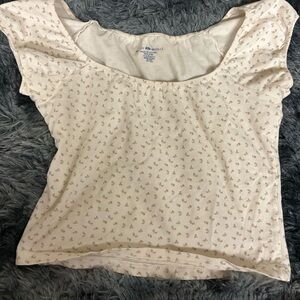 Brandy Melville off the shoulder crop top floral